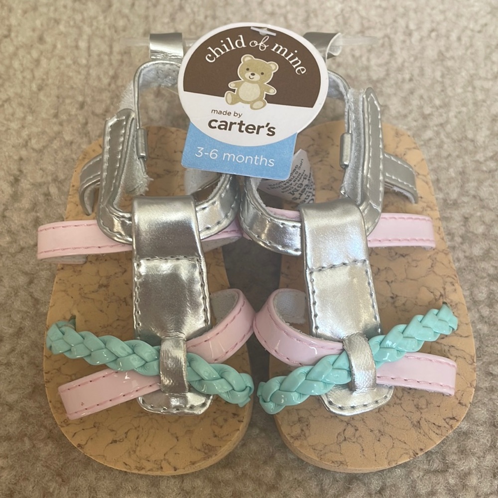 *NWT* Child of Mine by Carter’s 3-6 months sandals